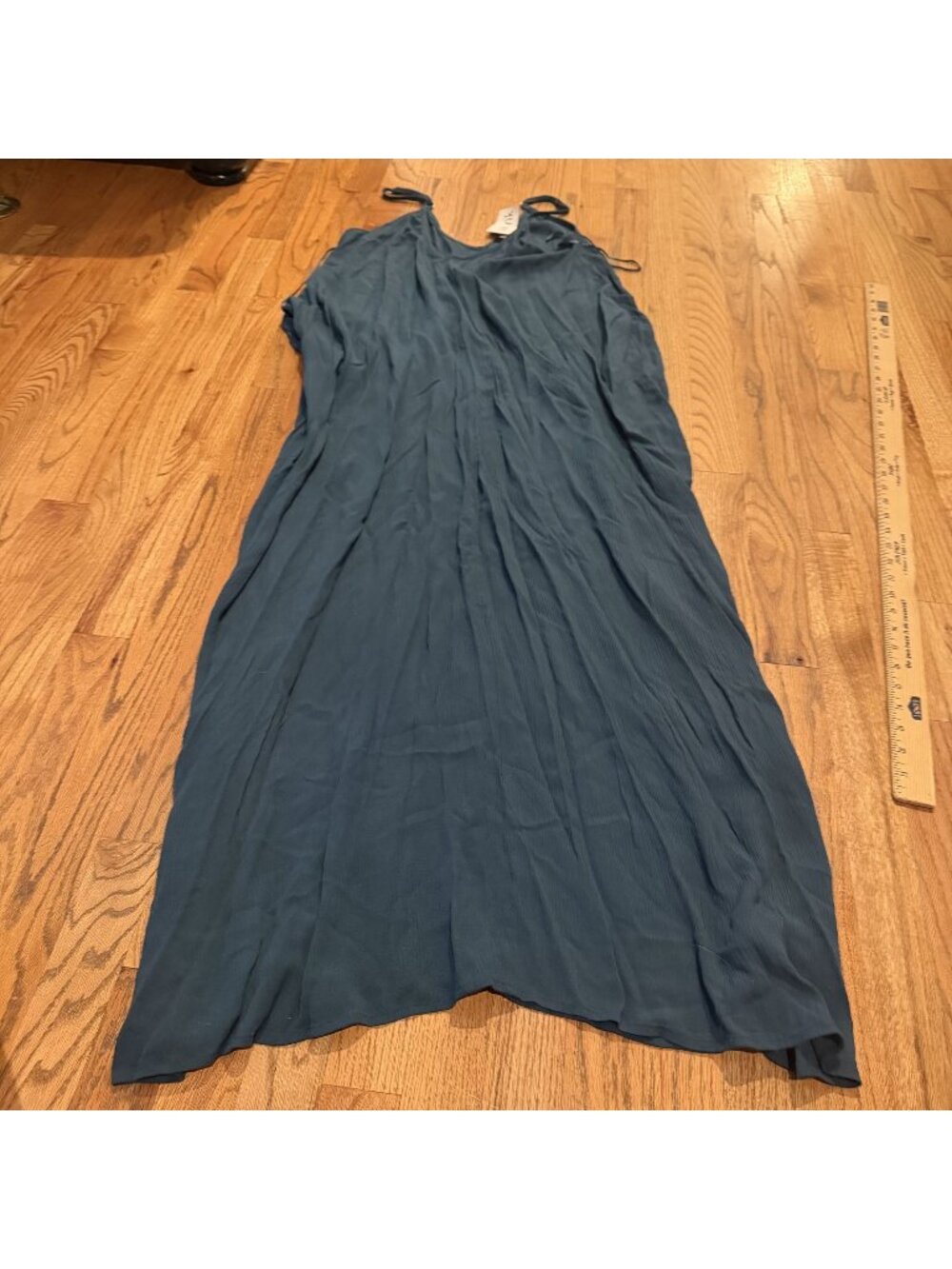fab'rik womens sapphire green gauze maxi dress new small/medium